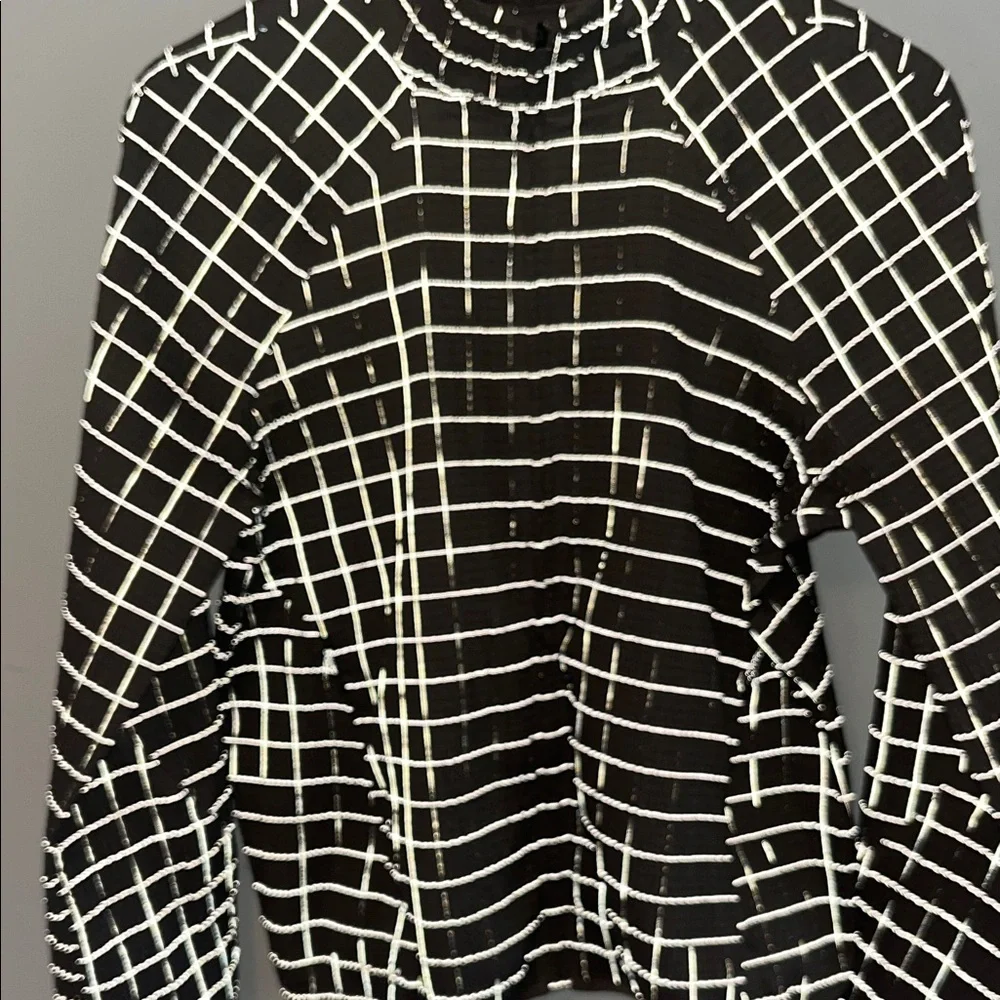 Lululemon Adapted State Textured Jacket Reflective Grid Warm Ash Grey - Picture 3 of 6